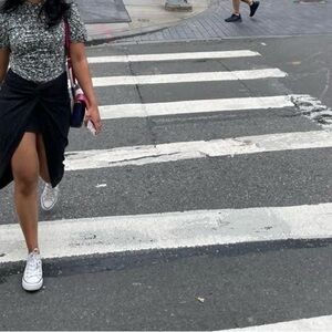 Zara - Black front knot Skirt